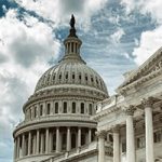 clouds over the US capitol